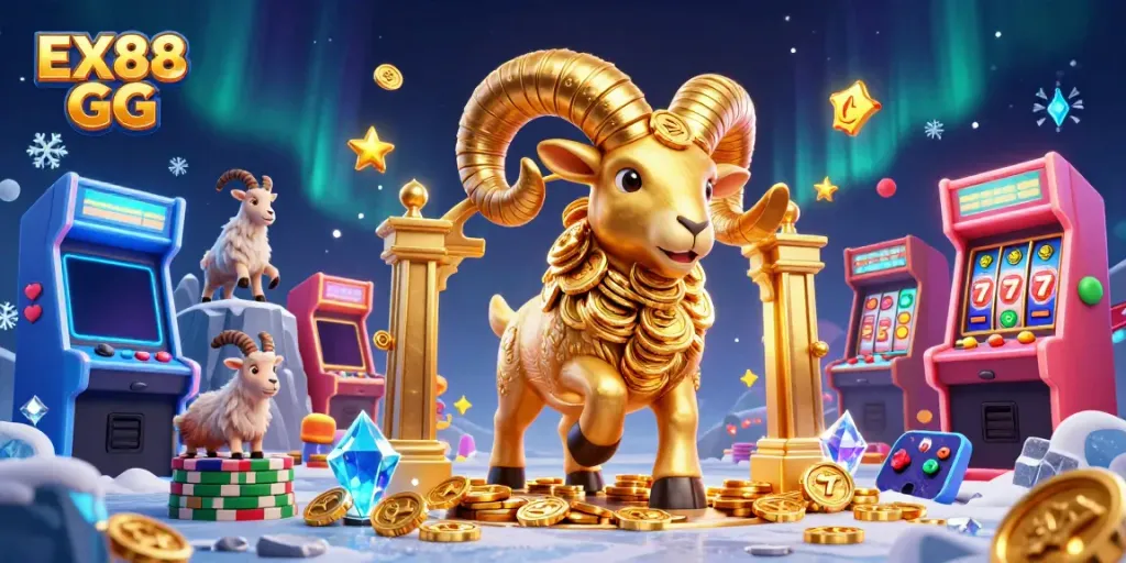 Experience the thrill of winning at EX88 GG with a vibrant, dynamic gambling scene illustrating rich gaming activities.